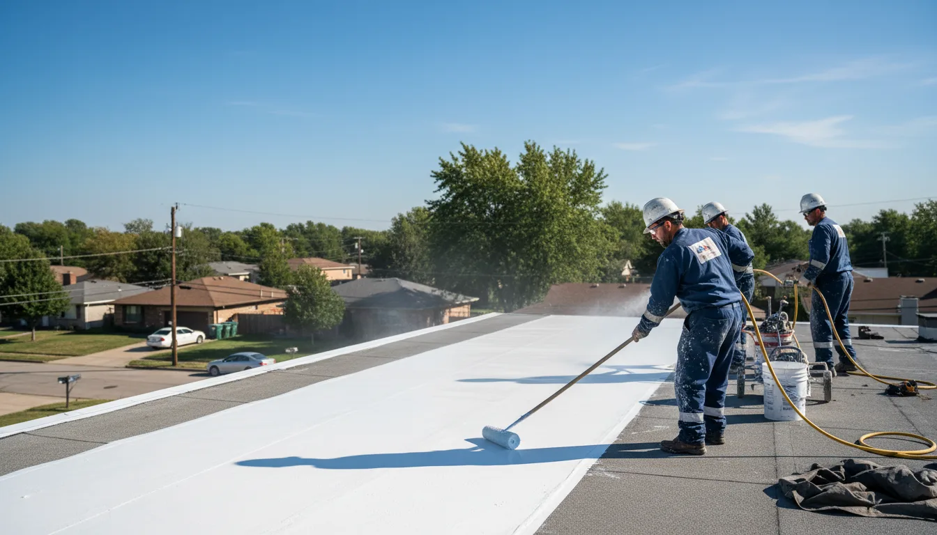 Commercial roof coating in Mannsville, KY near me